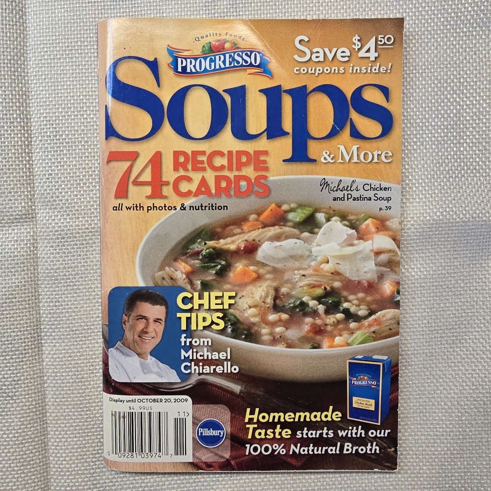 Progresso Soups & More Cookbook Pillsbury Classic #337 Michael Chiarello Recipes